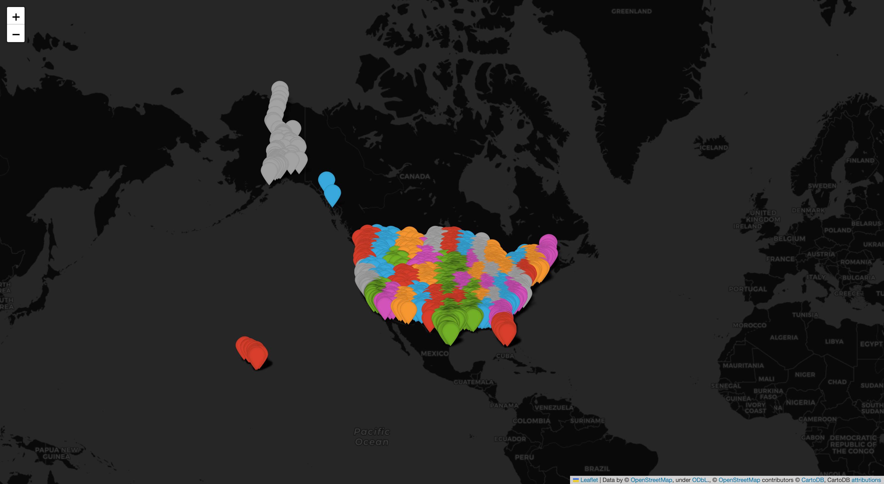 Comparison of Classification Regions for AI Geolocation