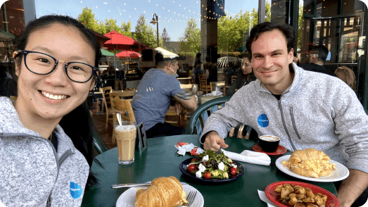 Founders having breakfast together