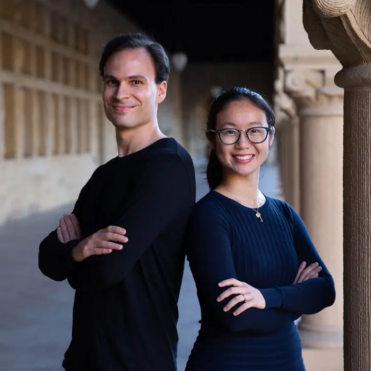 Photo of Janos Perczel and Jin Chow, Polygence founders