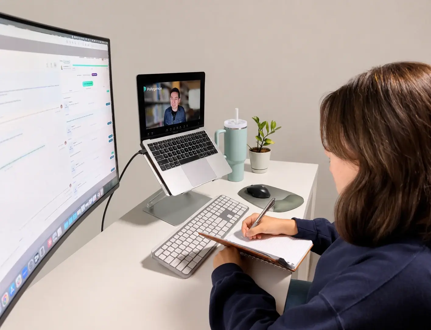 Polygence student in session